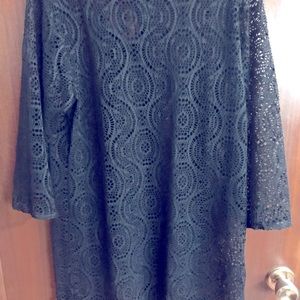 Crotchet lace swimsuit beach coverup.